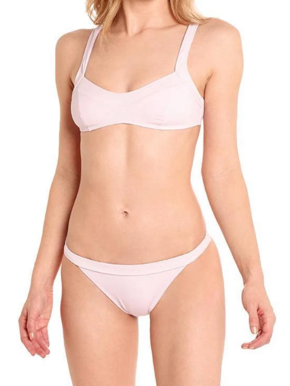 Solid & Striped Molly Bikini Set Large Top Medium Bottom Pale Lavender